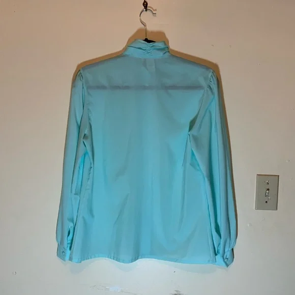 VTG Sea green blouse - Picture 5 of 8